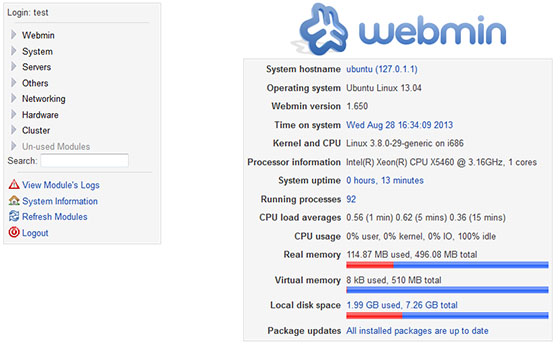 Install Webmin on Ubuntu 15.04