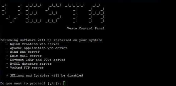 Install VestaCP on CentOS 6