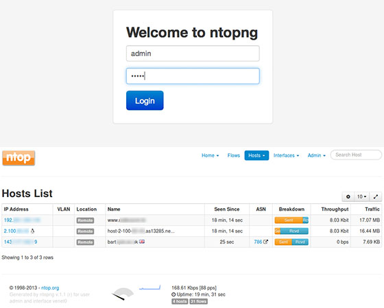 Ntopng-web-interface