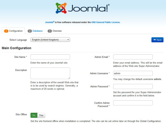 Install Joomla on Ubuntu 16.04