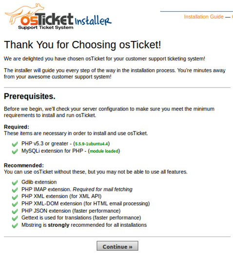 Install osTicket on Ubuntu 14.04