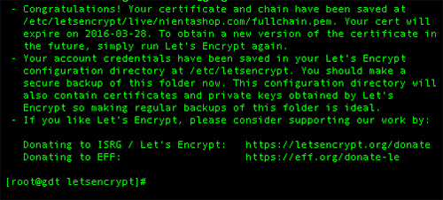 Install LetsEncrypt SSL With Nginx on CentOS 6