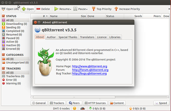 Install qBitTorrent on Ubuntu 16.04