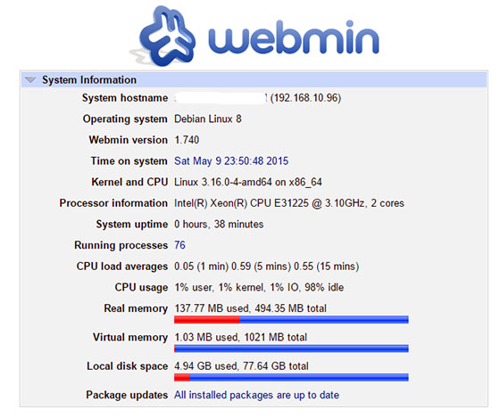 debian install webmin