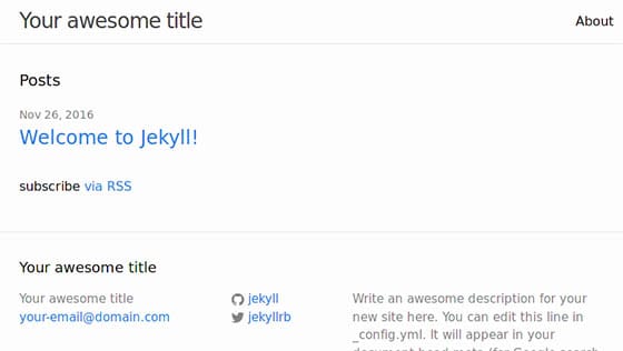 Install Jekyll on Ubuntu 16.04 LTS