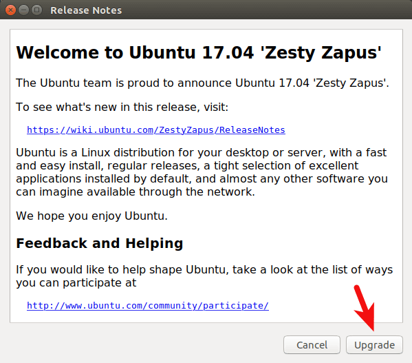 Upgrade From Ubuntu 16.10 to Ubuntu 17.04