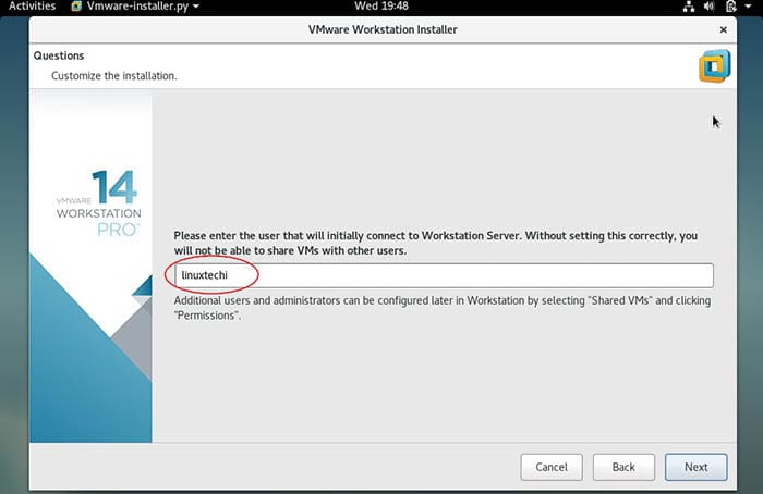 Install VMware Workstation on CentOS 7