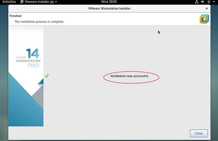 Install VMware Workstation on Debian 9