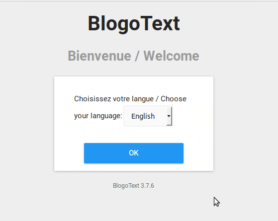 Install BlogoText CMS on Ubuntu 18.04 LTS