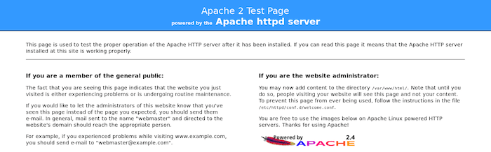 Install Apache on CentOS 8