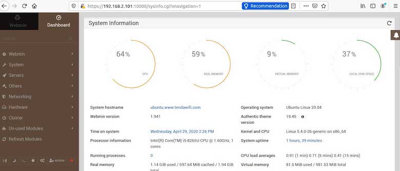 Install Webmin on AlmaLinux 8