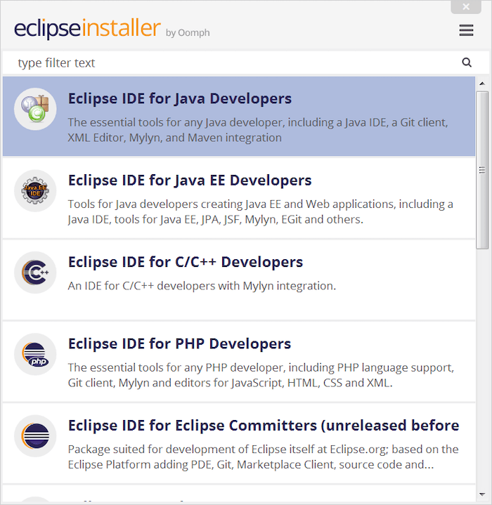 Install Eclipse IDE on CentOS 8