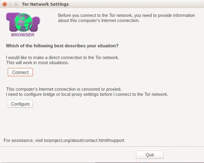 how to open tor browser settings