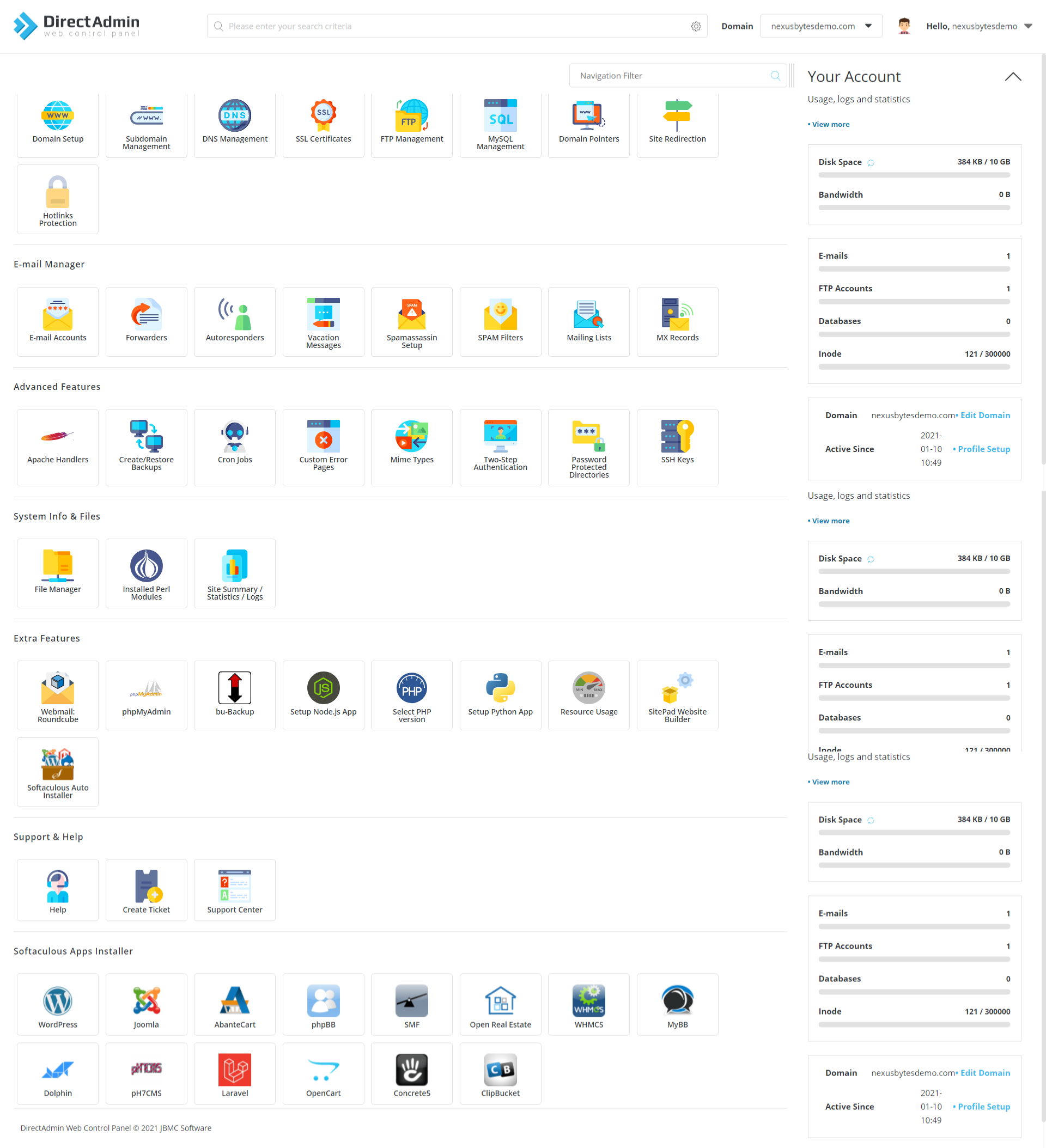 DirectAdmin CentOS