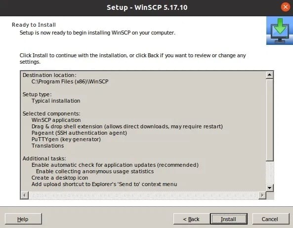 Install WinSCP on Ubuntu 20.04
