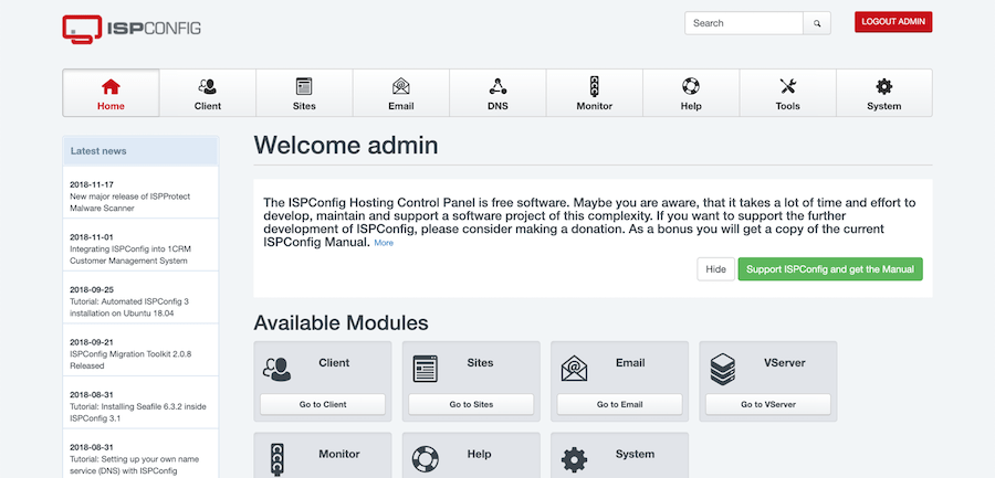 Install ISPConfig on Ubuntu 20.04