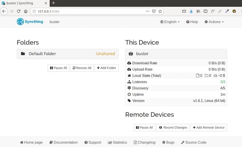 Install Syncthing on Debian 11 Bullseye