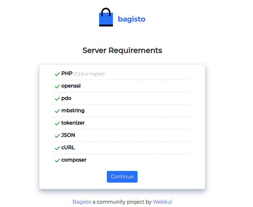 Install Bagisto on Ubuntu 20.04