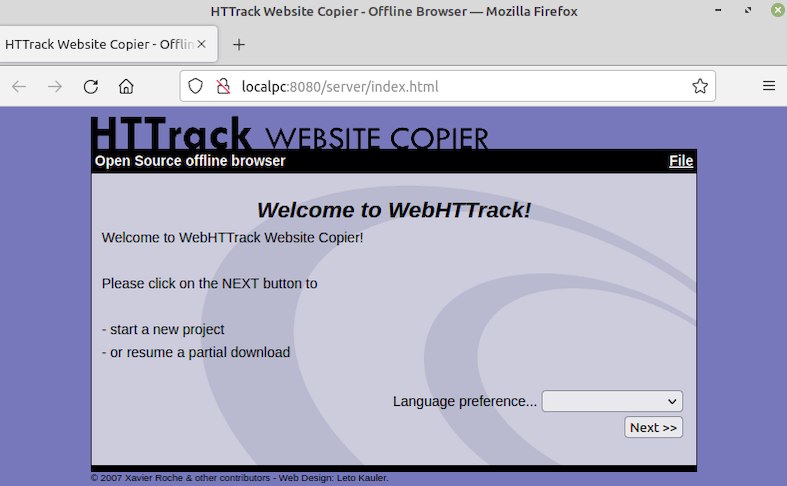 Install HTTrack on Ubuntu 20.04 LTS Focal Fossa