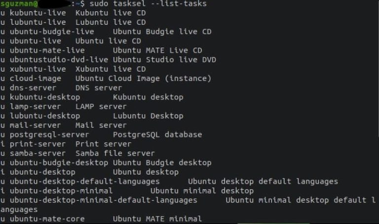 Tasksel ubuntu что это