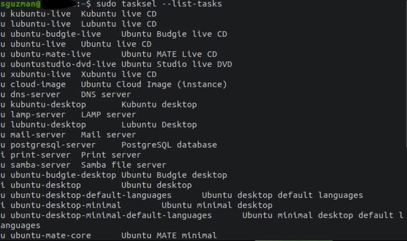 Install Tasksel on Ubuntu 20.04 LTS Focal Fossa