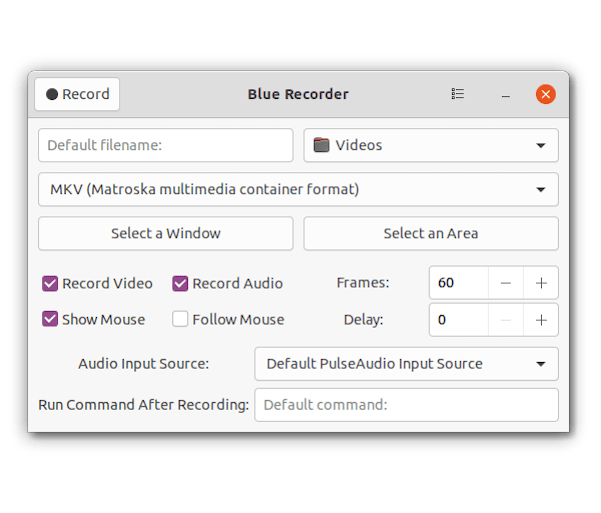 Install Blue Recorder on Ubuntu 20.04 LTS Focal Fossa