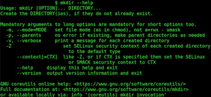 Mkdir Command on Linux