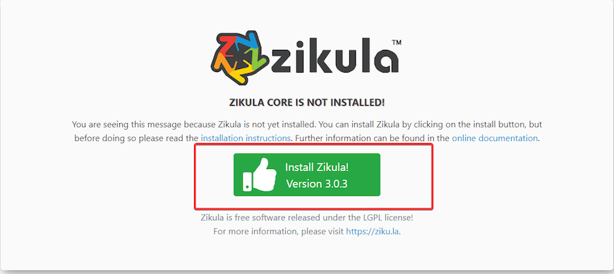 Install Zikula on Ubuntu 20.04 LTS Focal Fossa