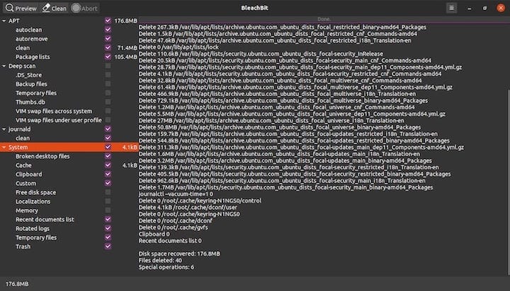 Install BleachBit on Ubuntu 20.04 LTS