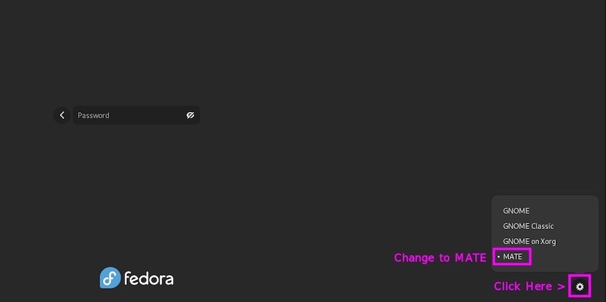 Install MATE Desktop on Fedora 35