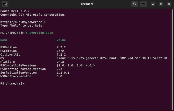 Install PowerShell on Linux Mint 21 Vanessa