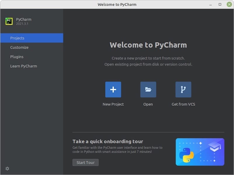 Install PyCharm on AlmaLinux 8