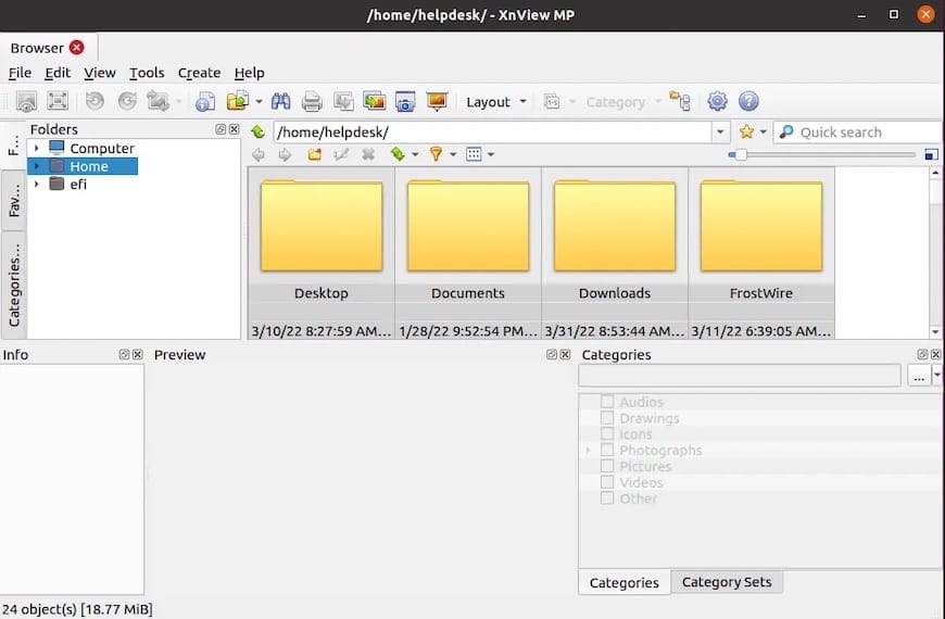 XnView MP を Ubuntu 22.04 LTS Jammy Jellyfish にインストールする