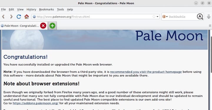 Install Pale Moon Browser on Linux Mint 21