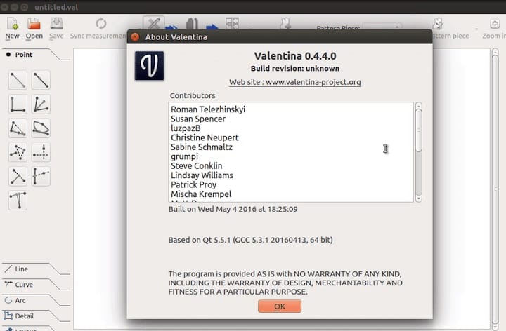 Install Valentina on Ubuntu 22.04 LTS Jammy Jellyfish