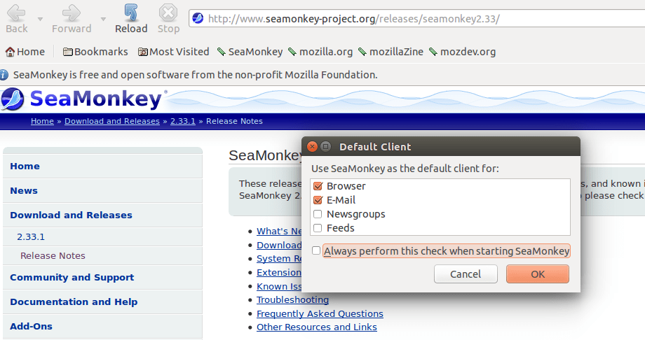 Install SeaMonkey on Ubuntu 22.04 LTS Jammy Jellyfish