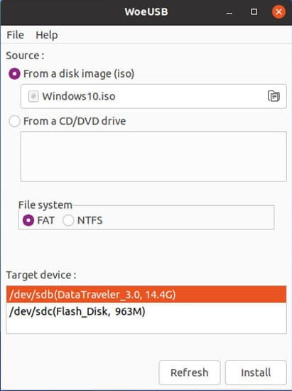 Install WoeUSB on AlmaLinux 9