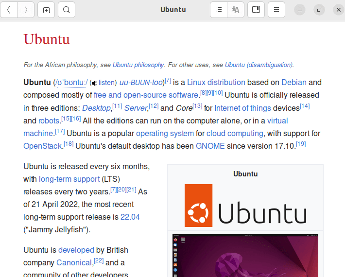 Install Wike Wikipedia Reader on Fedora 37