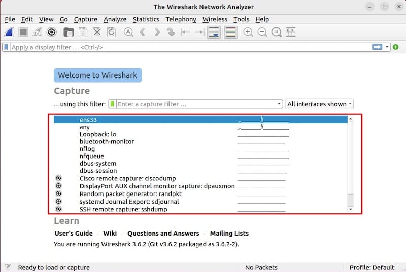 Install Wireshark on Ubuntu 20.04 LTS Focal Fossa