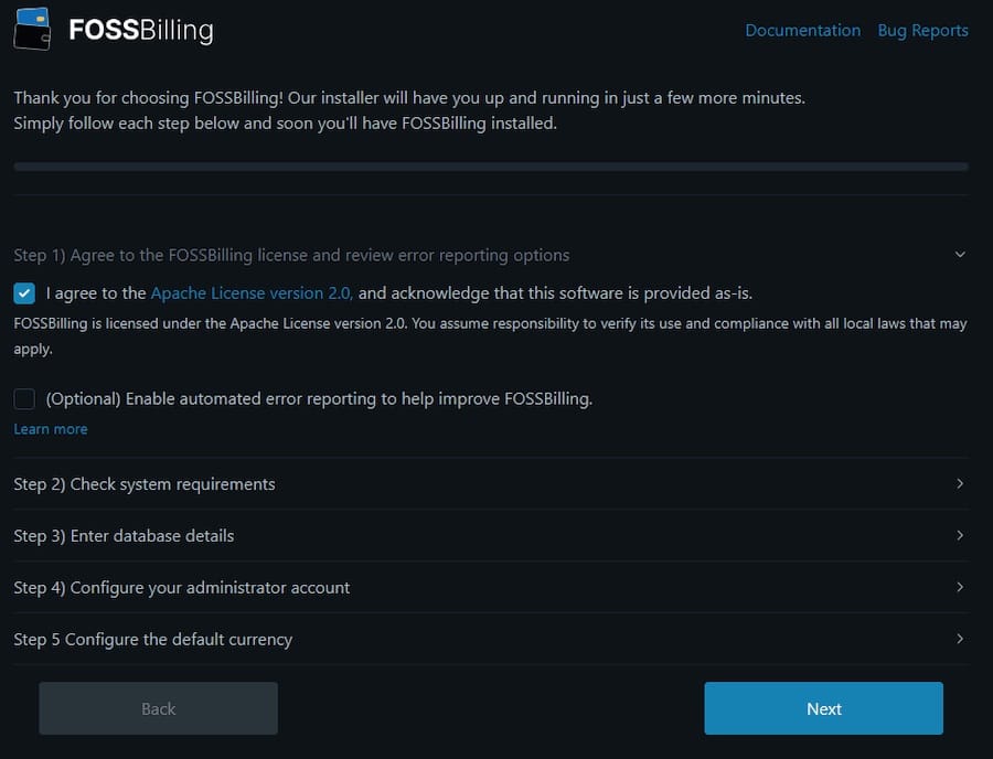 Install FOSSBilling on Ubuntu 24.04