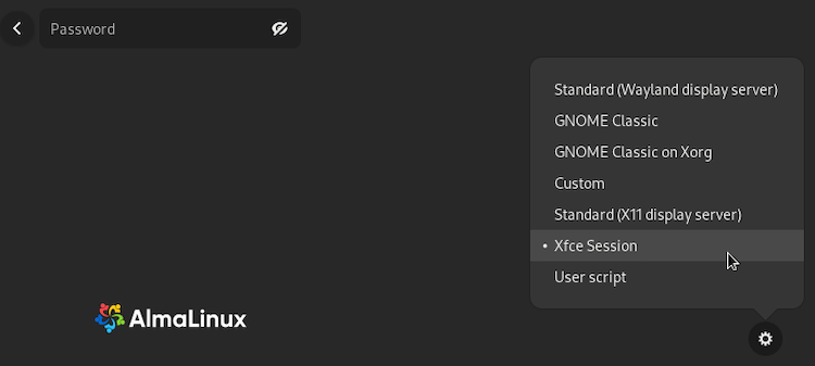Install Xfce Desktop on AlmaLinux 9