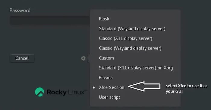 Install Xfce Desktop on Rocky Linux 10